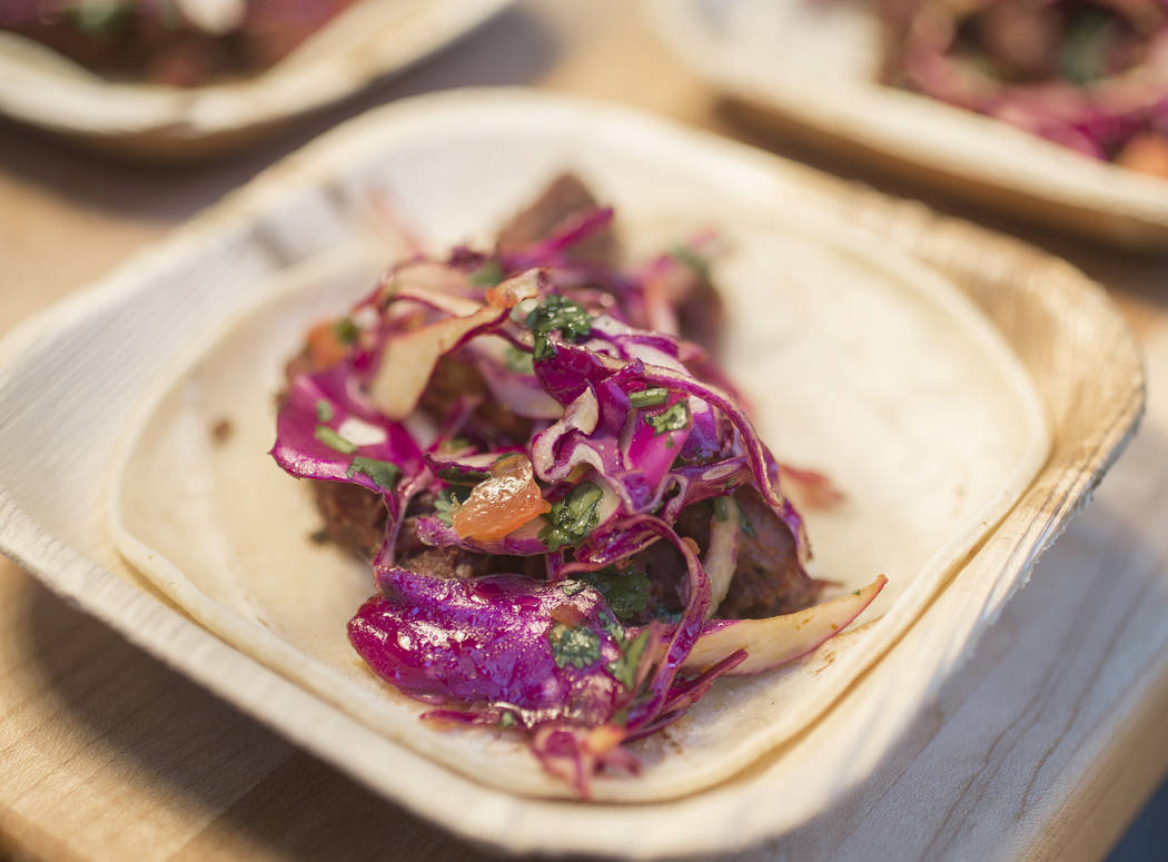 Korean Kalbi during Aviators media day near Las Vegas Ballpark on Tuesday, April 2, 2019, in La ...