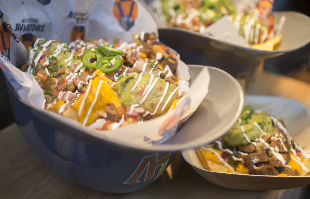 Crunch Time Nachos from Las Vegas Ballpark Food Icons during Aviators media near Las Vegas Ball ...