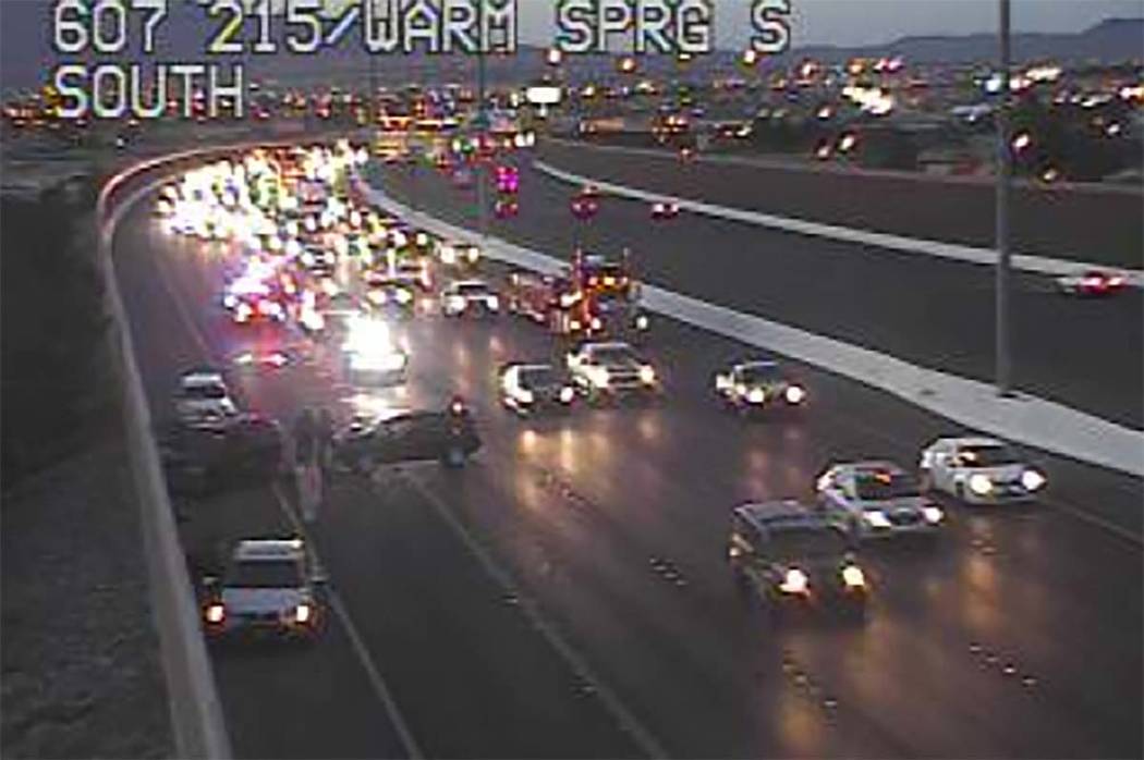 Crash at 215 Beltway and Warm Springs Road (RTC Cameras)