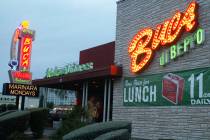 Buca di Beppo at 412 E. Flaming Road in Las Vegas (Las Vegas Review-Journal, File)