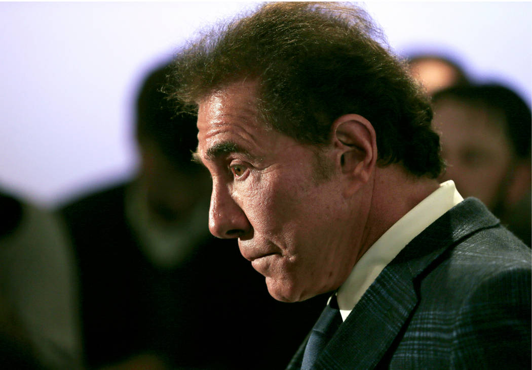 FILE - In this March 15, 2016 file photo casino mogul Steve Wynn appears during a news conferen ...
