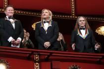 Recipients of the 2016 Kennedy Center Honor award, the members of the Eagles band, from left, D ...