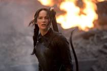 Jennifer Lawrence stars as 'Katniss Everdeen' in "The Hunger Games: Mockingjay Part 1."