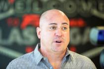 UNLV football coach Tony Sanchez discusses his incoming recruiting class on Wednesday, Feb. 6, ...