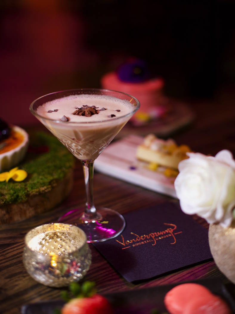 The "Pillow Talk" cocktail at Vanderpump Cocktail Garden at Caesars Palace. (Caesars Entertainment)