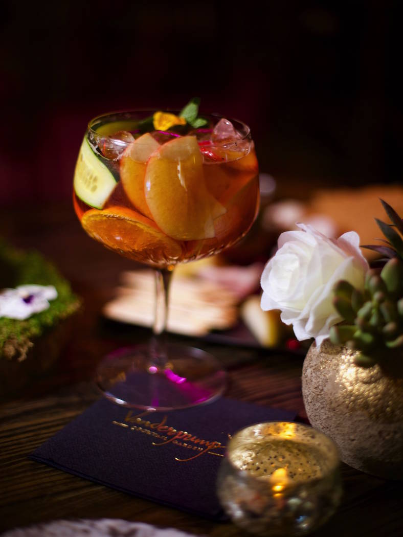 The "Primms" cocktail at Vanderpump Cocktail Garden at Caesars Palace. (Caesars Entertainment)