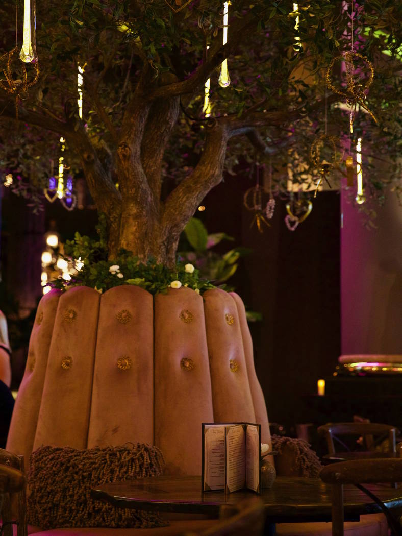 The interior of Vanderpump Cocktail Garden at Caesars Palace. (Caesars Entertainment)