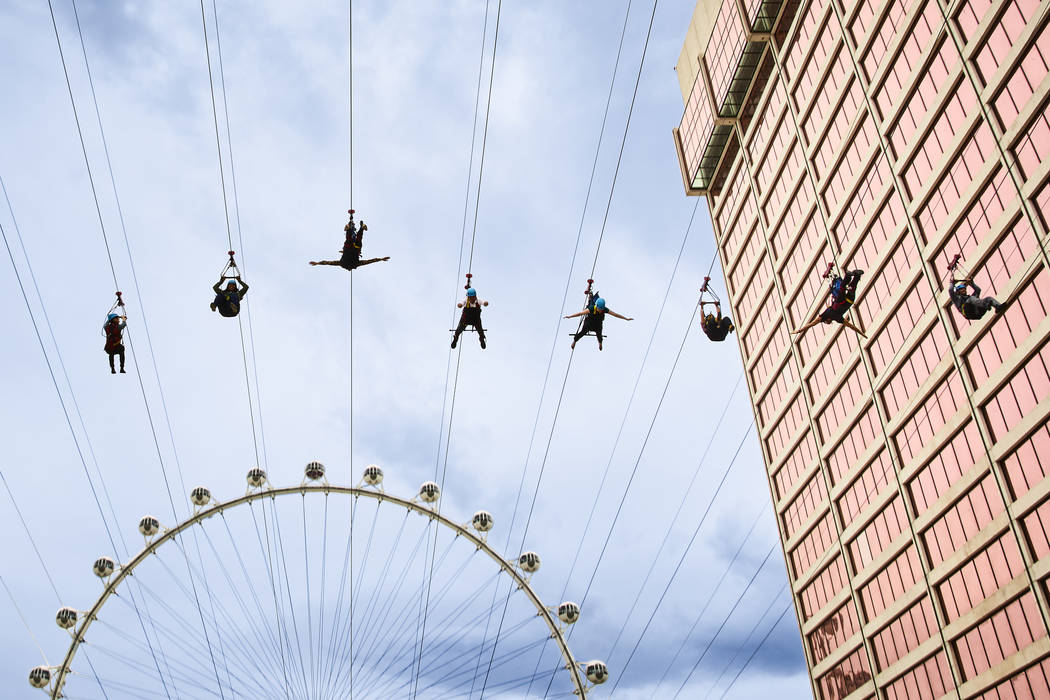 2 new ways to zip line on the Las Vegas Strip Las Vegas ReviewJournal