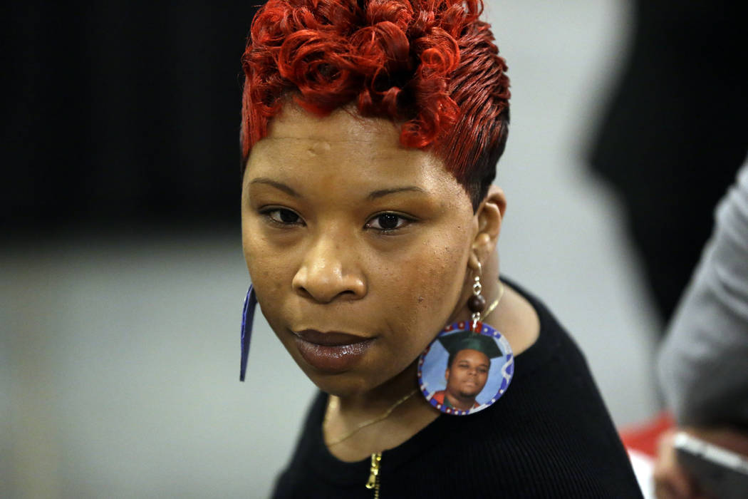 Lesley McSpadden, the mother of Michael Brown, attends a Dec. 11, 2015, event by Democratic pre ...