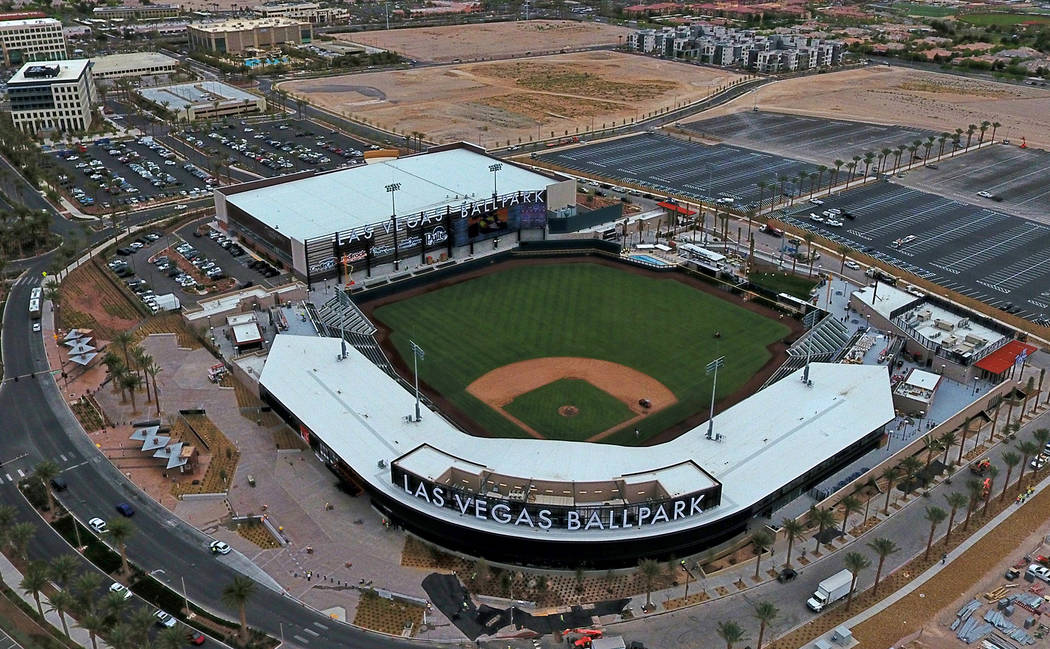 Las Vegas Ballpark pictured on April 8, 2019 in downtown Summerlin. (Michael Quine/Las Vegas Re ...