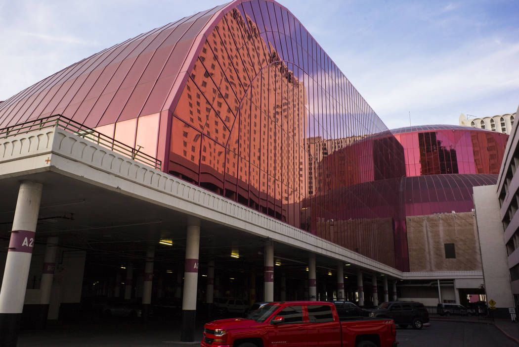 A view of the Adventuredome at Circus Circus in Las Vegas on Wednesday, April 3, 2019. (Chase S ...