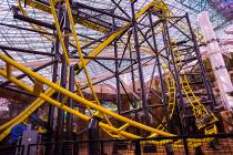El Loco roller coaster in the Adventuredome at Circus Circus in Las Vegas on June 22, 2018. Cha ...