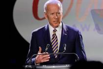 Former Vice President Joe Biden speaks at the Biden Courage Awards Tuesday, March 26, 2019, in ...