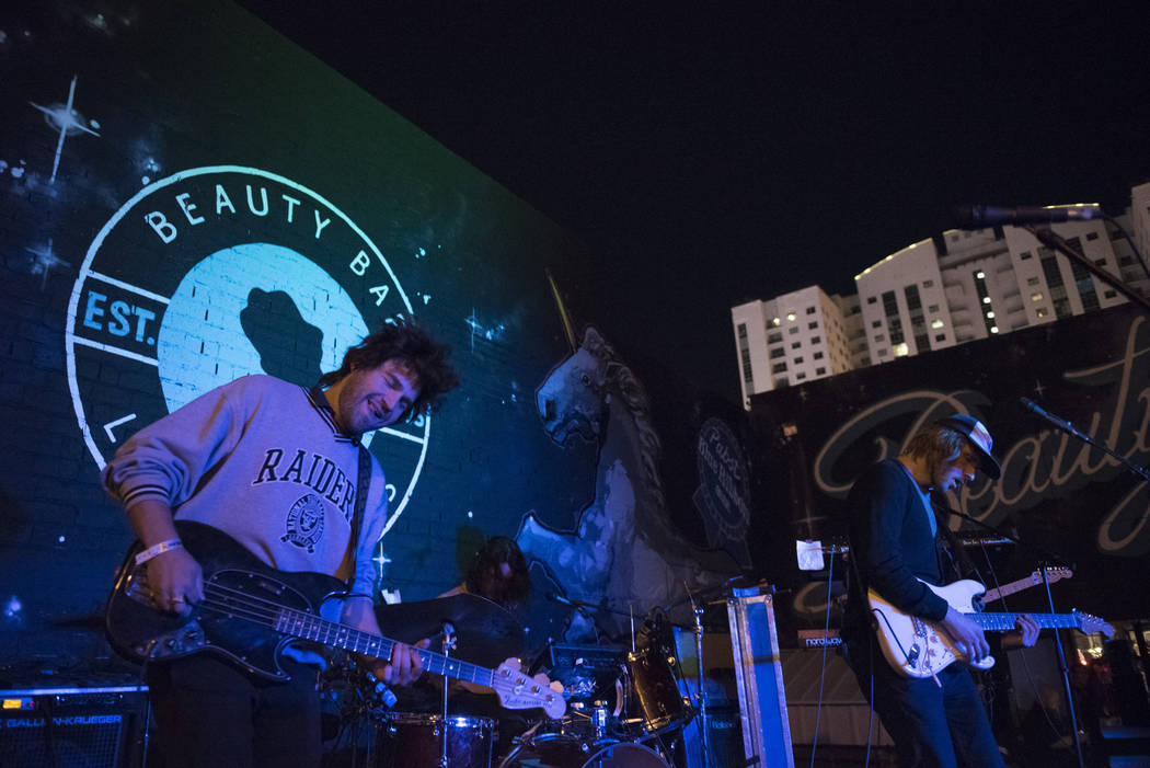 Sego performs at Beauty Bar during the fourth and final night of the Neon Reverb music festival ...