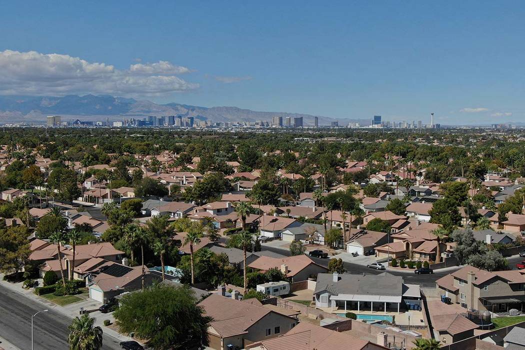 The Las Vegas Strip is seen in the distance. (Michael Quine/Las Vegas Review-Journal) @Vegas88s