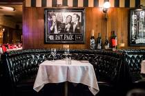 The "rat pack" booth is one of the most popular seating options at the Golden Steer Steakhouse. ...