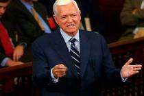 FILE - In this Nov. 16, 2004 file photo, Sen. Ernest ''Fritz'' Hollings, D-S.C., who is retirin ...