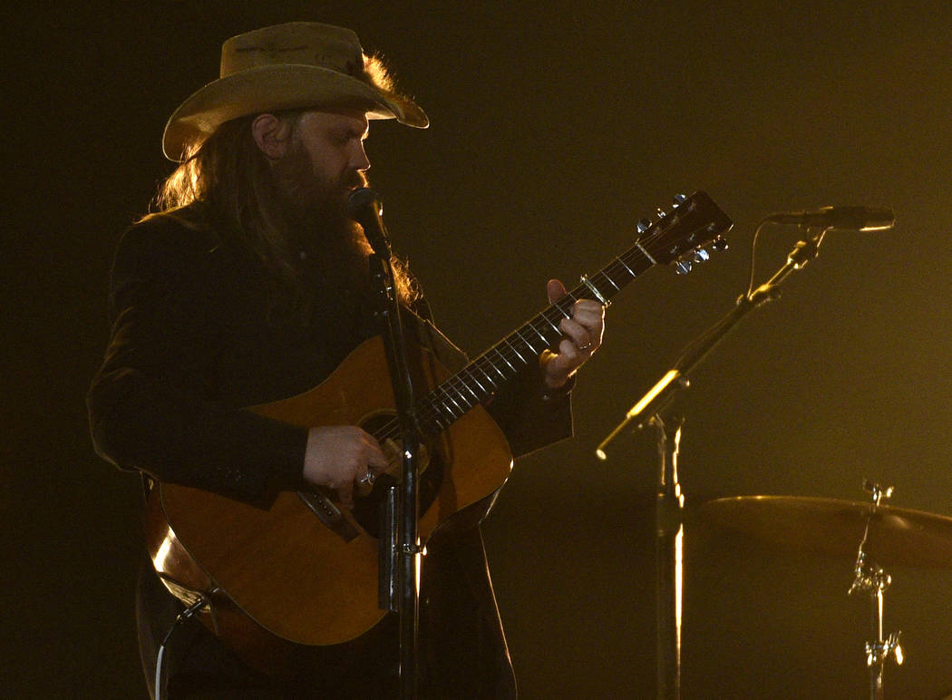 Chris Stapleton performs "A Simple Song" at the 54th annual Academy of Country Music ...