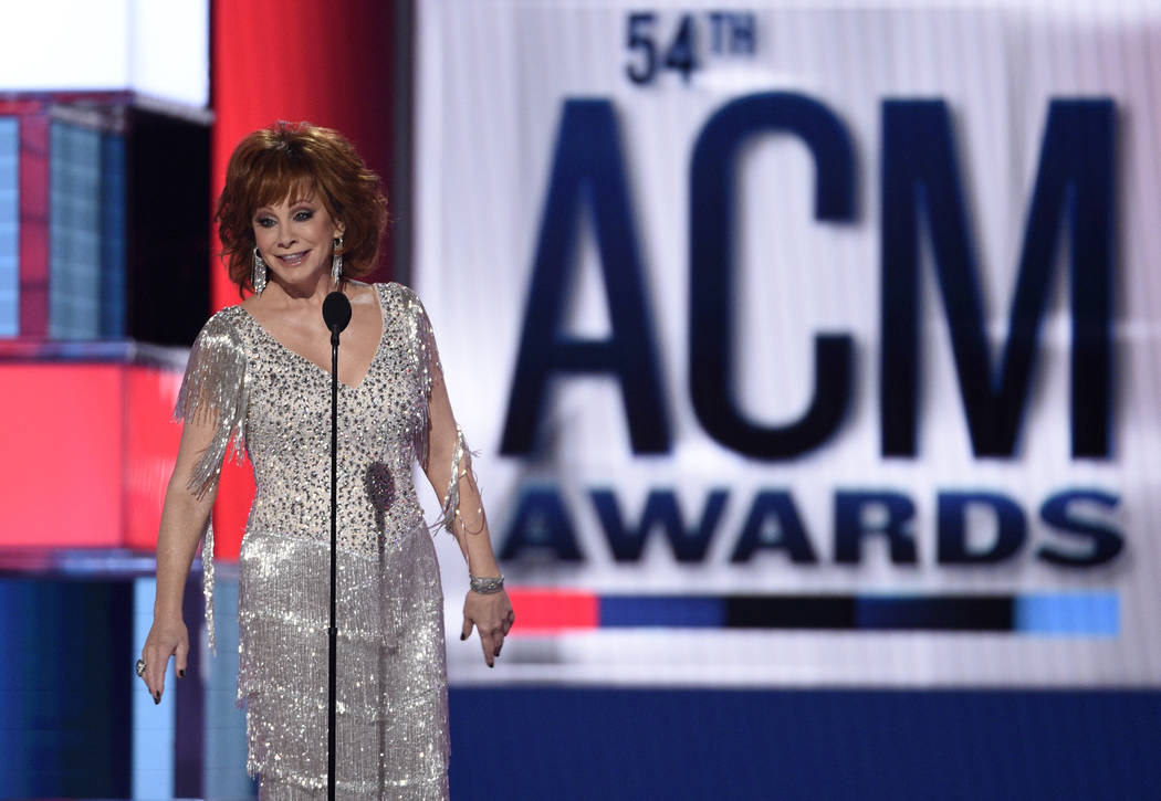 Host Reba McEntire speaks at the 54th annual Academy of Country Music Awards at the MGM Grand G ...