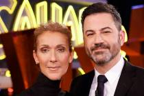 Las Vegas entertainer Celine Dion joined Jimmy Kimmel on his show, "Jimmy Kimmel Live!," when i ...