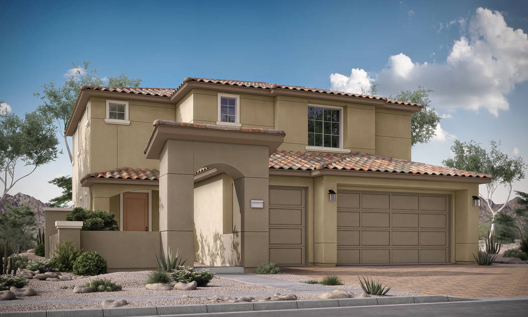 Pictured is the Justicia Plan Four from Collection Two at Alta Fiore in Lake Las Vegas. (Woodsi ...