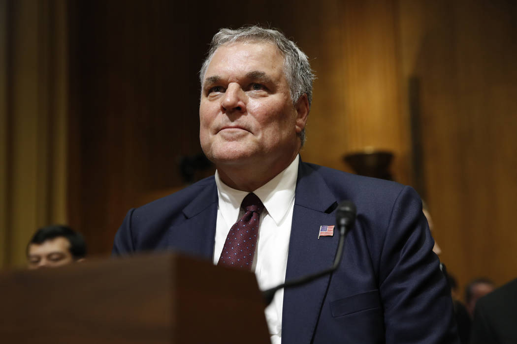 Charles Rettig listens June 28, 2018, during a Senate Finance Committee hearing on his nominati ...