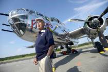 FILE - In this April 16, 2013 file photo, Doolittle Raider Lt. Col. Dick Cole, stands in front ...