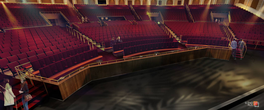 A rendering of the VIP area of the Colosseum at Caesars Palace, which will be renovated from Ju ...