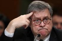 Attorney General William Barr appears before a Senate Appropriations subcommittee to make his J ...
