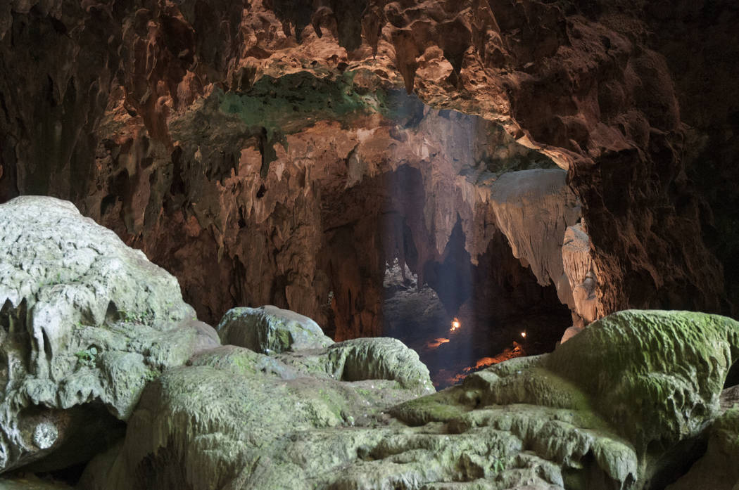 This undated photo provided by the Callao Cave Archaeology Project in April 2019 shows Callao C ...