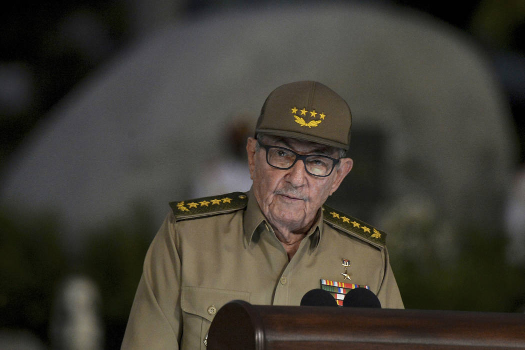 Cuba's First Secretary of Communist Party Raul Castro warned Cubans on Wednesday, April 10, 201 ...