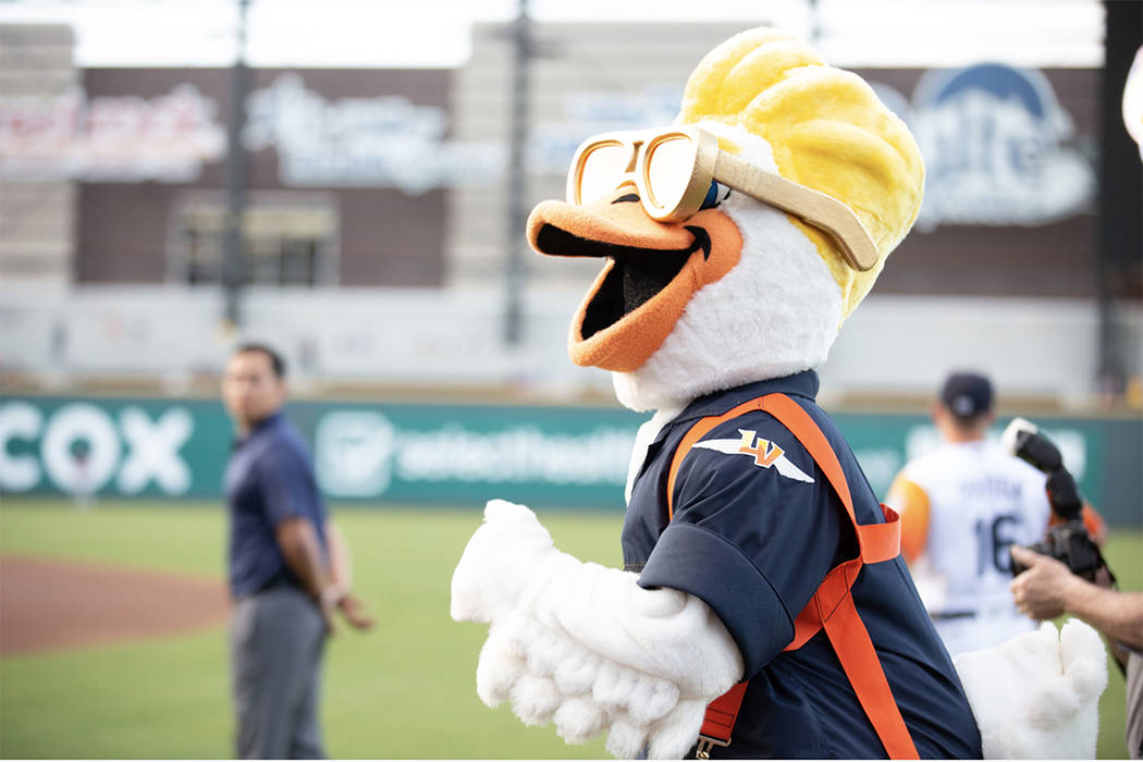 Spruce is one of two new mascots for the Las Vegas Aviators. (The Howard Hughes Corp.)