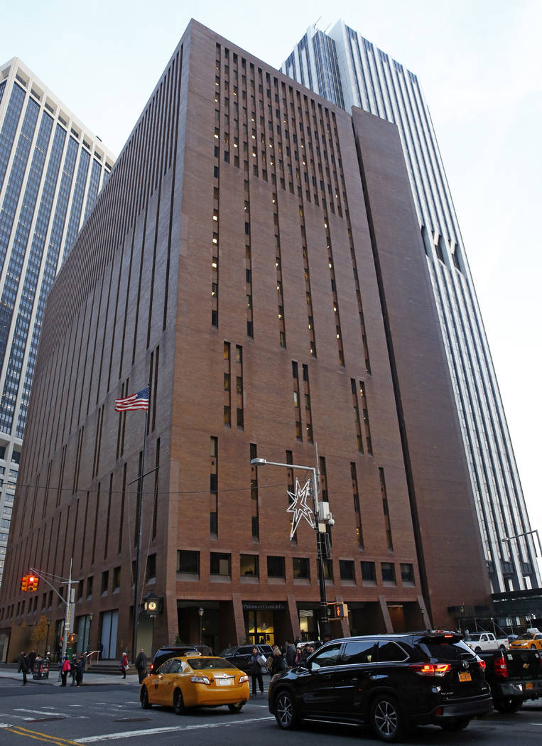 FILE- In this Dec. 4, 2017 file photo, the building housing the National Enquirer's parent comp ...