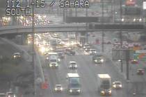 Rollover crash on Interstate 15 near Sahara Avenue in Las Vegas (Fast Cameras)