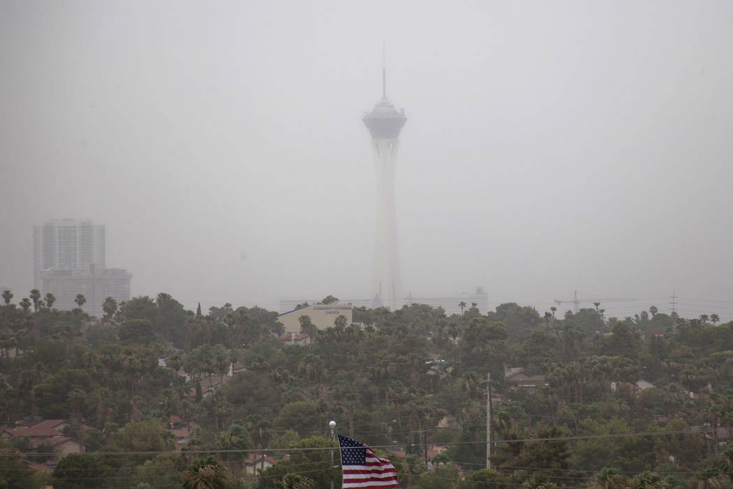 Windy weather causing blowing dust can put Las Vegas Valley residents at risk of contracting Va ...