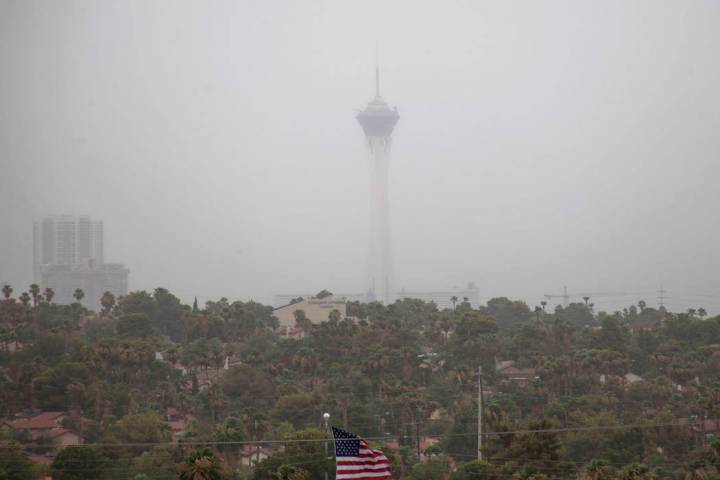 Windy weather causing blowing dust can put Las Vegas Valley residents at risk of contracting Va ...