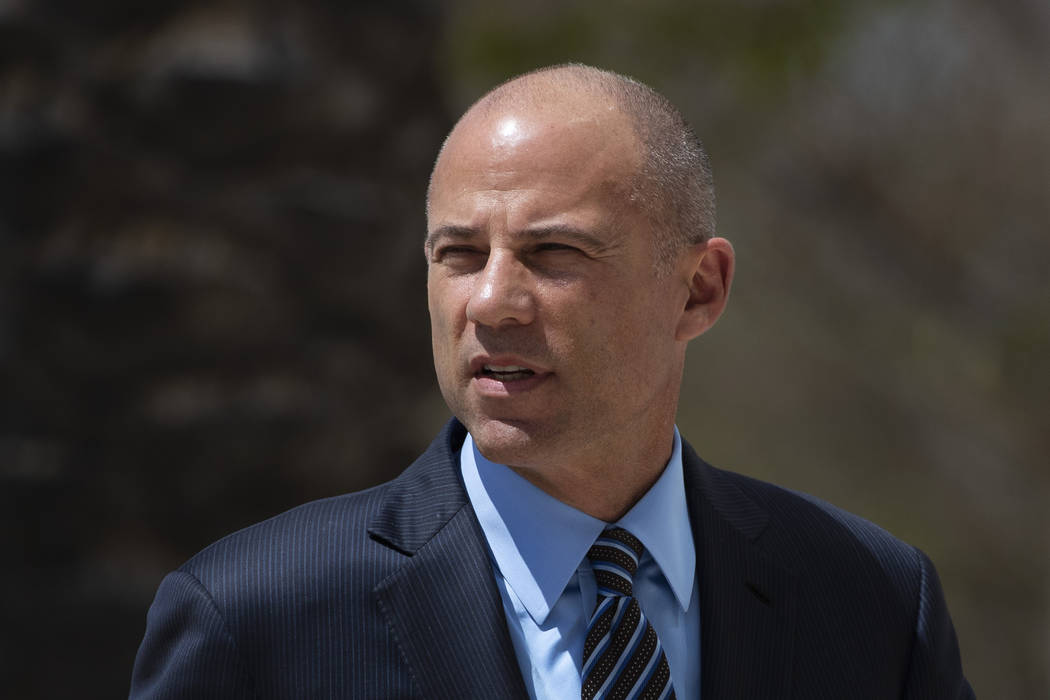 Attorney Michael Avenatti arrives at federal court in Santa Ana, Calif., April 1, 2019. An indi ...