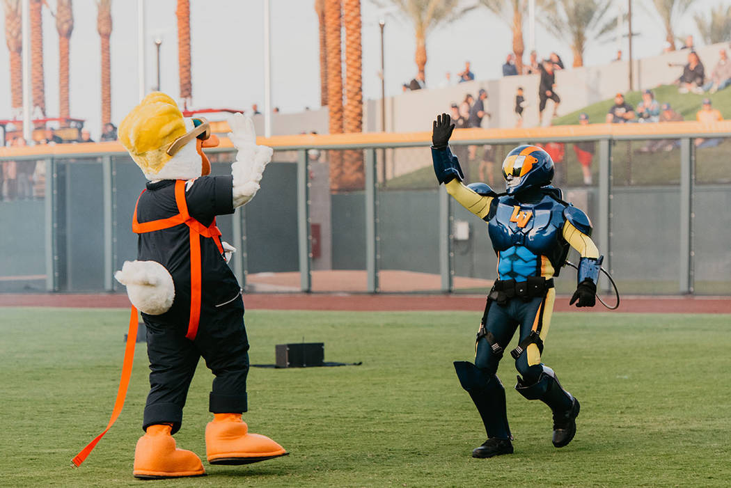 In addition to the Las Vegas Aviators’ new logo and team uniforms, fans were introduced to th ...