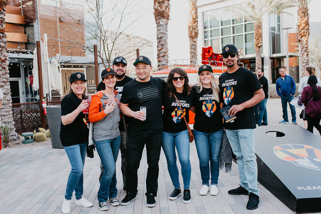 Las Vegans showed up in full force to support the Aviators and the opening of the Las Vegas Bal ...