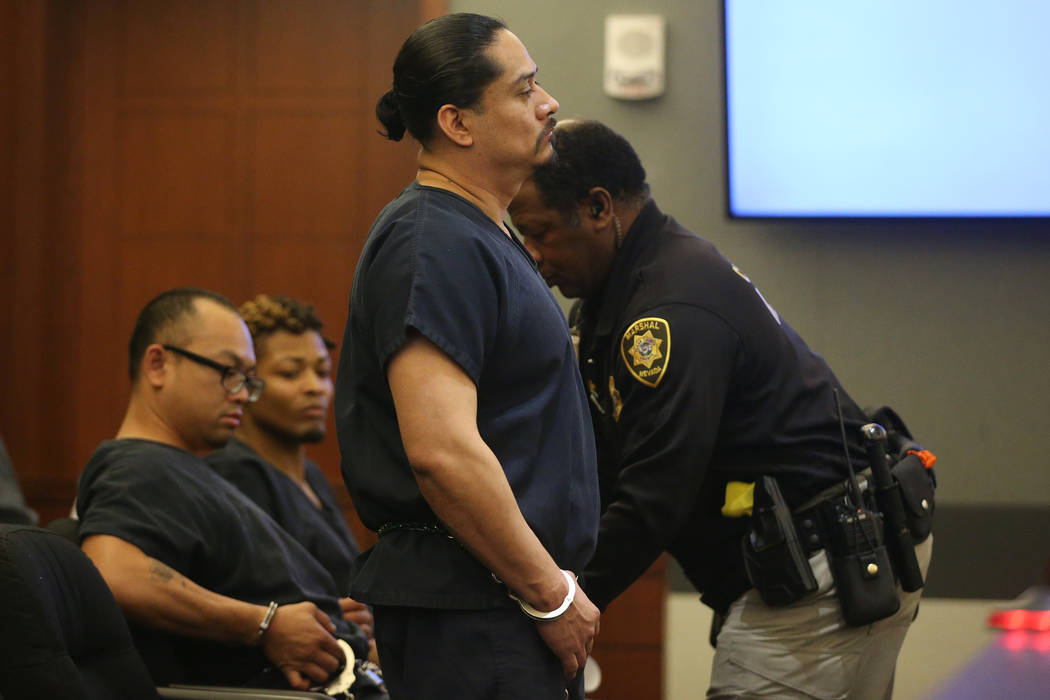 Antonio Macedo during his sentencing hearing at the Regional Justice Center in Las Vegas, Thurs ...
