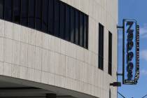 Zappos' headquarters in downtown Las Vegas photographed on Tuesday, April 2, 2019. Bizuayehu Te ...