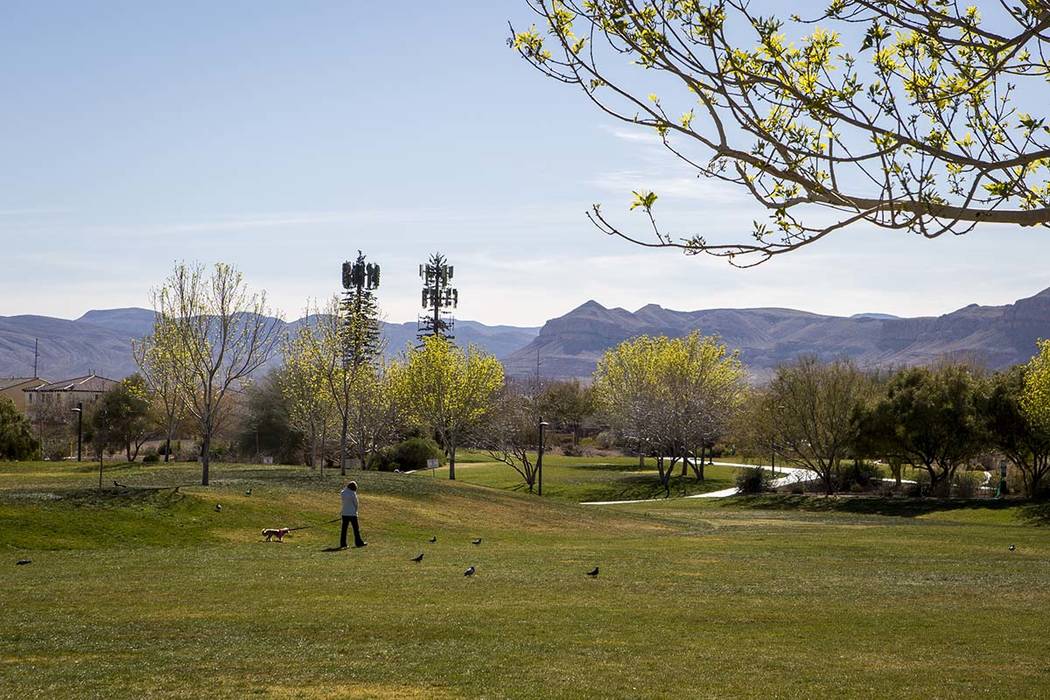 A warm and sunny weekend is forecast for the Las Vegas Valley with highs reaching into the low ...