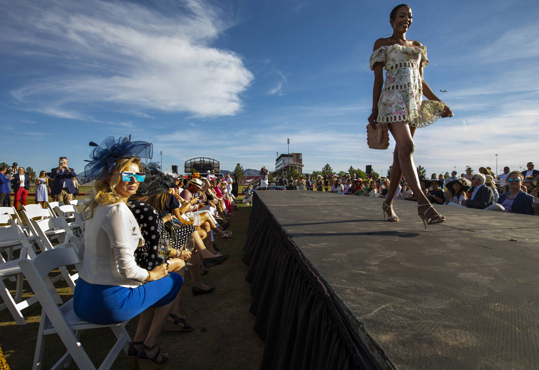 Saks Fifth Avenue features a formal runway show of spring fashion for guests during the Las Veg ...