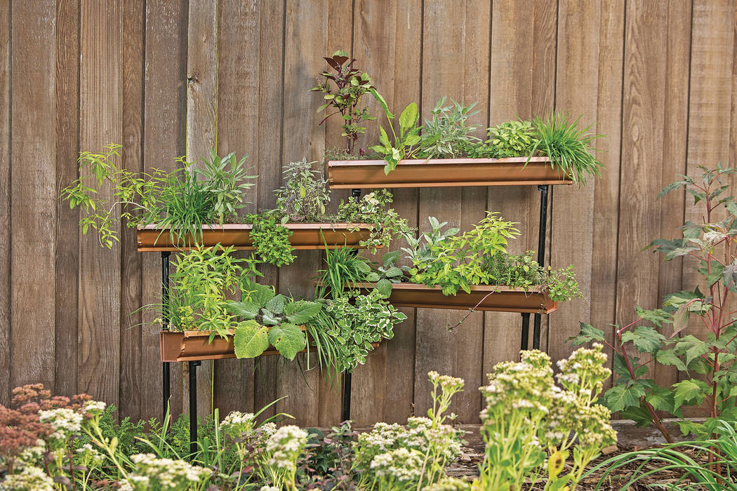 Gutter gardens are popular these days, but the gutters become very heavy once they're filled wi ...