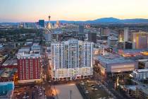 The Ogden, a 21-story condominium tower in the heart of downtown Las Vegas, has fewer than 40 c ...
