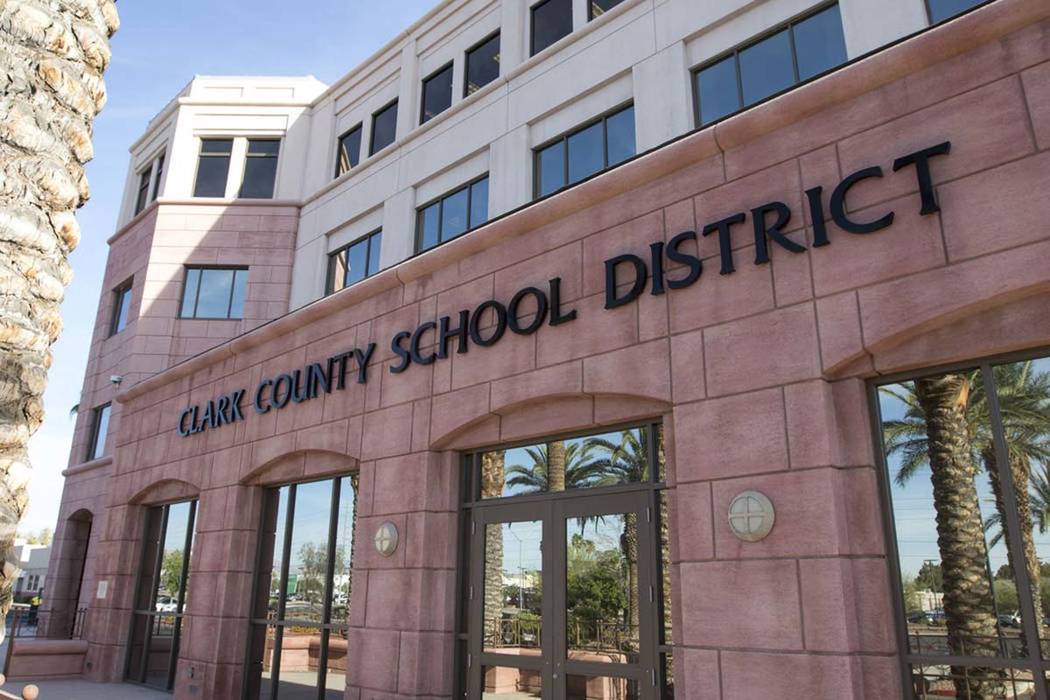 Clark County School District administration building at 5100 W. Sahara Ave. in Las Vegas (Richa ...