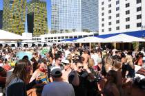 LAS VEGAS, NV - APRIL 13: A general view at the debut weekend of JEMAA - The NoMad Pool Party ...