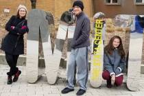 Dionne Alaga, Corey Dunn and Kayla Dunn visit Massachusetts Institute of Technology after a tri ...