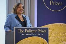 Dana Canedy, the new administrator of The Pulitzer Prizes, make announcement of winners Monday ...