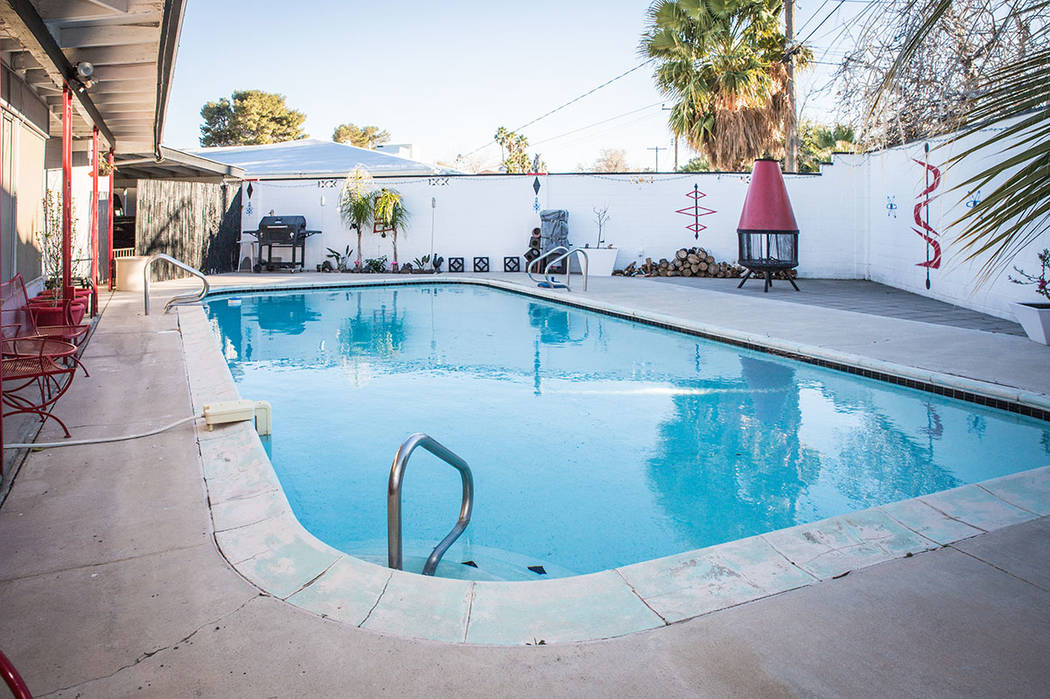 The backyard features a large pool. (Tonya Harvey Real Estate Millions)